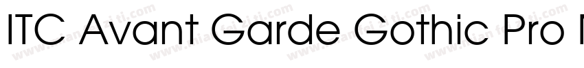 ITC Avant Garde Gothic Pro Medium字体转换